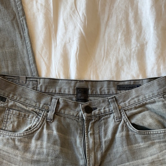 Citizens Of Humanity Light Gray Relaxed Jeans - Picture 3 of 4